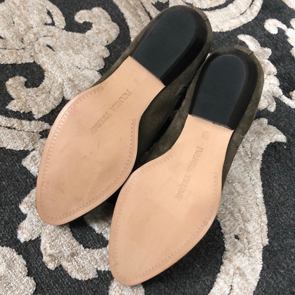 Ivanka Trump booties green faux suede Sz 5 - Picture 7 of 8